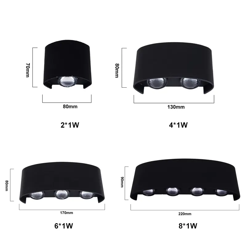 Best quality Downlighter - Outdoor Porch Wall Light Modern LED Wall Sconces 10W Wall Lights for Living Room Waterproof Terrace Wall Lamp Suitable for Hallway,Garage, Courtyard – Kasem detail pictures