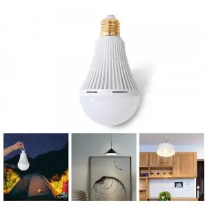 Rechargeable Emergency Light Bulb for Power Outage Camping Outdoor Activity 9W 800LM E26 3000K 5000K