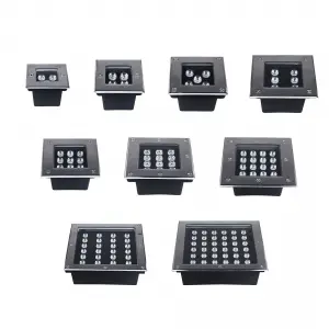 STAINLESS STEEL IP65 WATERPROOF SQUARE INGROUND DECK UPLIGHT OUTDOOR BURIED FLOOR LIGHTING COB SQUARE LED UNDERGROUND LIGHT