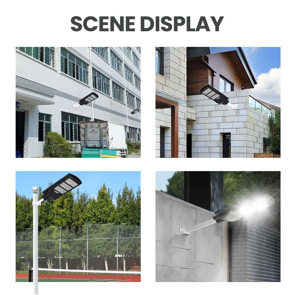 Factory wholesale Unusual Solar Garden Lights - 120W Solar Street Lights Outdoor II Dusk to Dawn Sensor Floodlight II 324 PCS LED IP65 High Brightness 15000mAh Battery Solar Streetlight with Remote Control – Kasem detail pictures