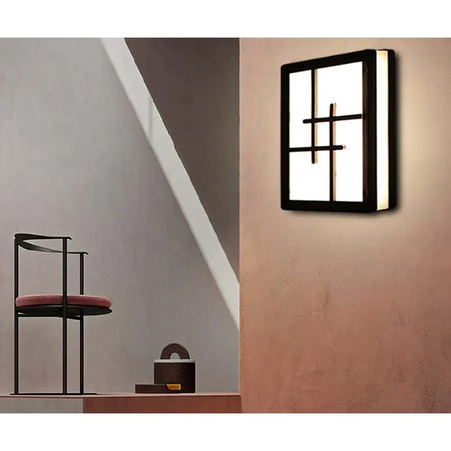 Reasonable price for Drop Ceiling Light Panels - Outdoor Wall Light 12W LED Modern Wall Sconce Lamp Exterior Wall-Mounted Garden Corridor Porch Patio Light Waterproof LED Wall Light Fixture for Outdoor Lighting – Kasem detail pictures