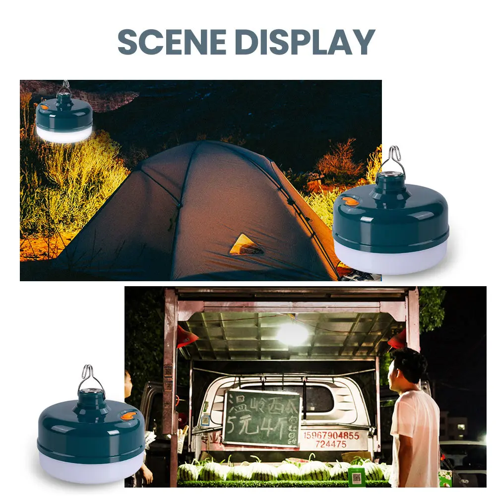 Excellent quality Ksr Downlights - 36W Rechargeable LED Bulb Lamp USB Charge Lantern Portable Emergency Night Market Light Outdoor Camping Home – Kasem