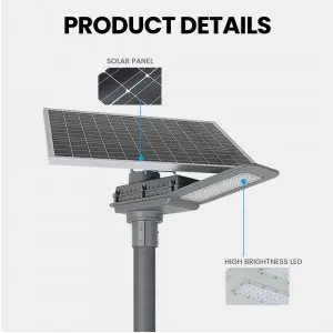 Modern smd New Solar Led Street Light Outdoor Lighting 50W 100W 200w IP65 Waterproof