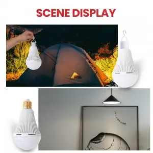 Rechargeable Emergency Light Bulb for Power Outage Camping Outdoor Activity 9W 800LM E26 3000K 5000K