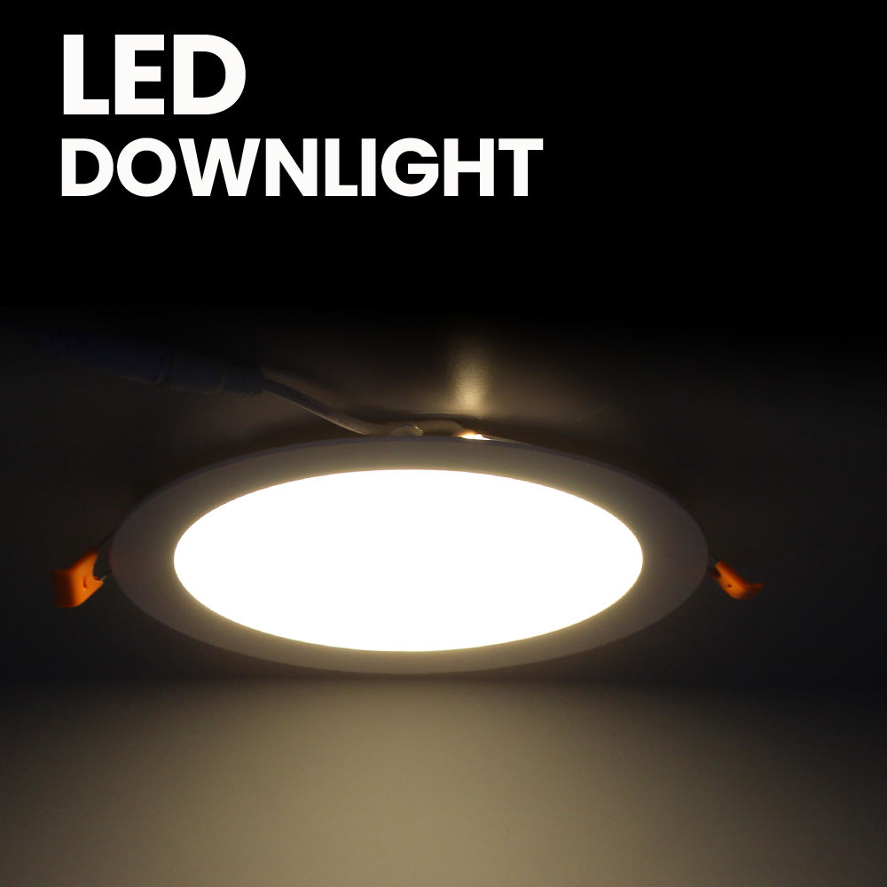 Factory source Gimble Downlight - waterproof IP44 3w 6w 9w 12w 18w 24w flat led panel lamp recessed round ultra thin slim led ceiling panel light – Kasem detail pictures