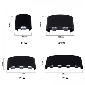 Outdoor Porch Wall Light Modern LED Wall Sconces 10W Wall Lights for Living Room Waterproof Terrace Wall Lamp Suitable for Hallway,Garage, Courtyard