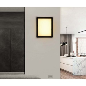 Outdoor Wall Light 12W LED Modern Wall Sconce Lamp Exterior Wall-Mounted Garden Corridor Porch Patio Light Waterproof LED Wall Light Fixture for Outdoor Lighting