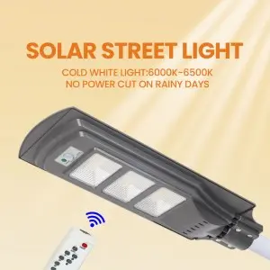 Radar Sensors Waterproof Ip65 30W 60W 90W 120W Outdoor All In One Solar Led Street Light