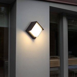 Outdoor Wall Light 12W LED Modern Wall Sconce Lamp Exterior Wall-Mounted Garden Corridor Porch Patio Light Waterproof LED Wall Light Fixture for Outdoor Lighting