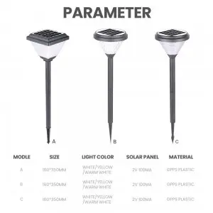 garden light led solar landscape lighting spike outdoor patio light
