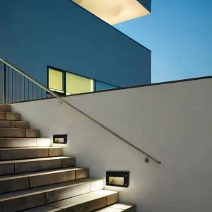 Dimmbale Upgraded 3 Color 120V LED Indoor Outdoor Step Light