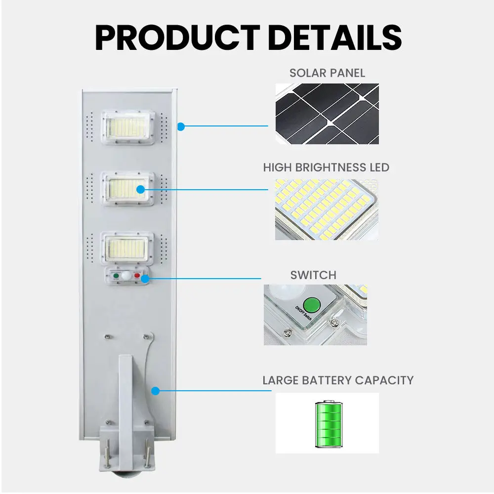 Discount wholesale Floodlight Rgb - 20Hours Lightiung 300W Flood Lamp Integrated Led Solar Street Light Outdoo – Kasem