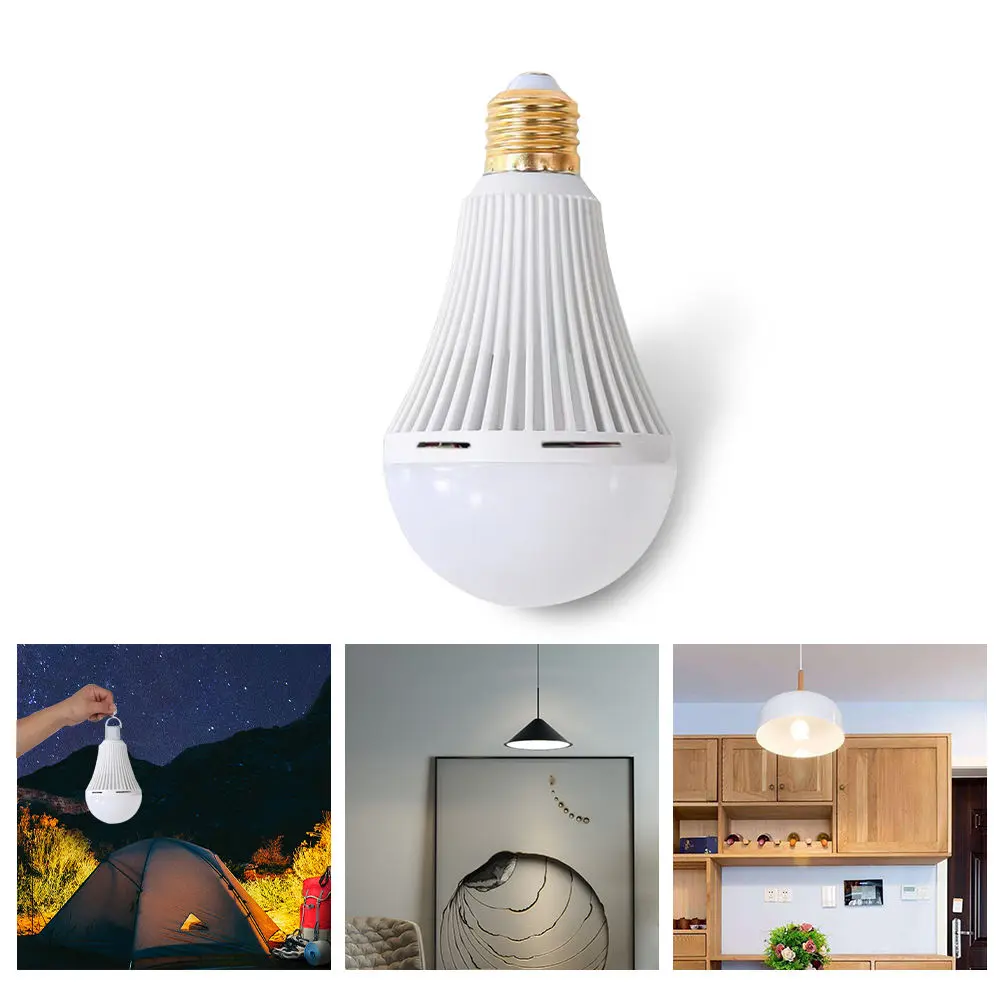 Rechargeable Emergency Light Bulb for Power Outage Camping Outdoor Activity 9W 800LM E26 3000K 5000K (1)