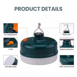 36W Rechargeable LED Bulb Lamp USB Charge Lantern Portable Emergency Night Market Light Outdoor Camping Home