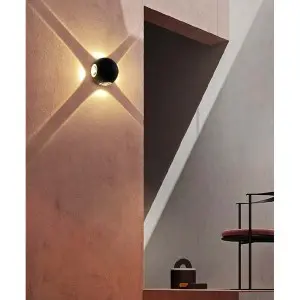 LED Waterproof Wall Lamp, Adjustable Outdoor Porch Wall Mounted Lighting Fixtures