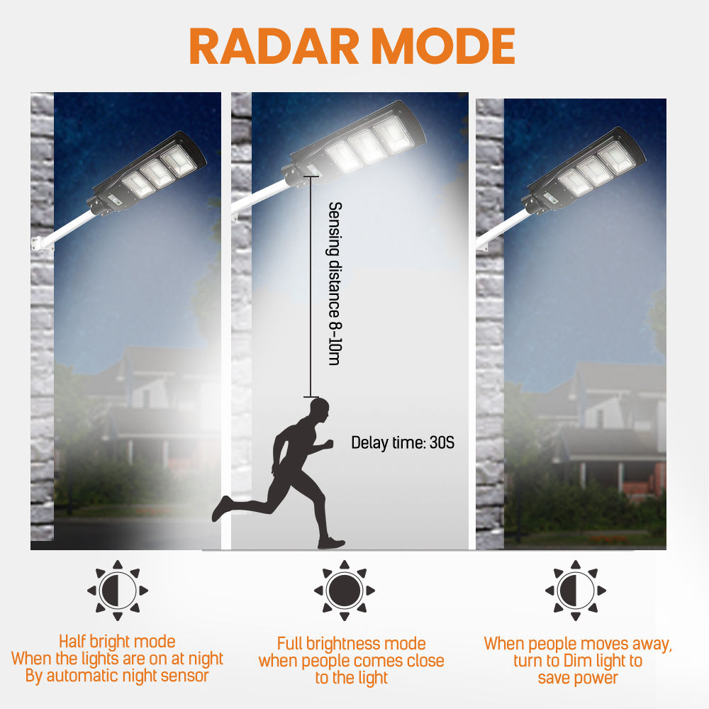 30-120W IP65 Integrated Intelligent All In One Solar Led Street Light Outdoor 90W Lighting Solar Street Light (4)