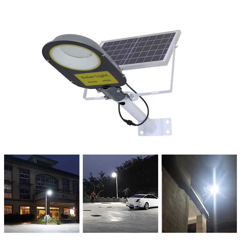 Massive Selection for Solar Garden Lights Decorative - Solar Street Flood Lights Outdoor Lamp 6500K with Remote Control Dusk to Dawn Security Lighting for Yard Garden Gutter Basketball Court ̵...