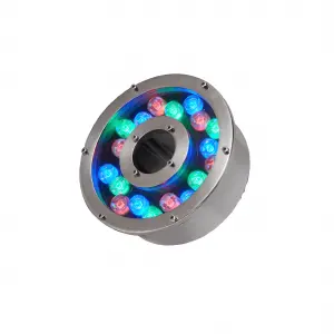 LED FOUNTAIN LAMP STAINLESS STEEL COLORFUL UNDERWATER LAMP RING HOLE SPRING LAMP POOL LAMP LANDSCAPE UNDERWATER SPOTLIGHT 6W