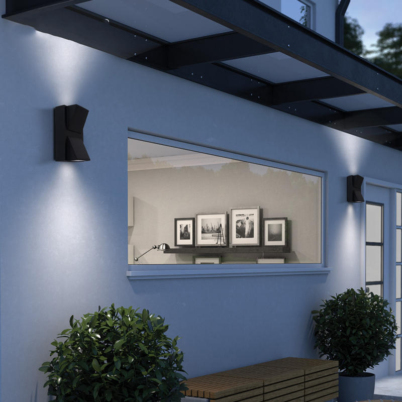 Best quality Dual Bright Security Light - 10W 3000K Indoor Outdoor IP65 Waterproof Wall Lamp Modern Wall Sconce LED Lighting Fixture – Kasem detail pictures