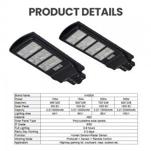 Newly Arrival High Quality Outdoor Aluminium IP65 Waterproof 100W 200W 300W LED Solar Flood Light