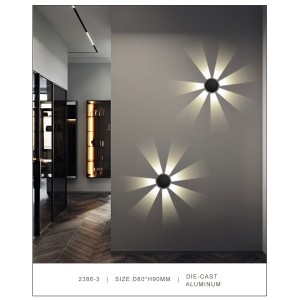 OutdoorIndoor External Wall Sconces Light Waterproof Fixture Door Gate Step Stair Surface Mount Lamp Black Warm White