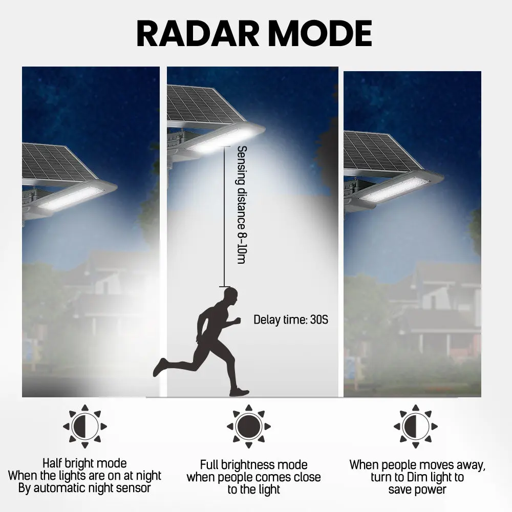 OEM/ODM Factory Solar Powered Security Lights - Modern smd New Solar Led Street Light Outdoor Lighting 50W 100W 200w IP65 Waterproof – Kasem detail pictures