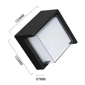 Outdoor Wall Light 12W LED Modern Wall Sconce Lamp Exterior Wall-Mounted Garden Corridor Porch Patio Light Waterproof LED Wall Light Fixture for Outdoor Lighting