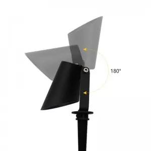 Landscape Lighting Satin Black Cast Spot Light – Spotlight Important Landscape Features and Increase Home Security
