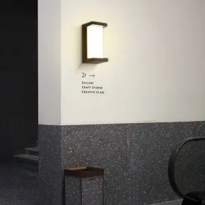 Modern Outdoor Wall Light 30W LED Wall Sconce Aluminum Wall Mounted Wall Lamp IP65 Porch & Patio Lights 3000K Suitable for Gates