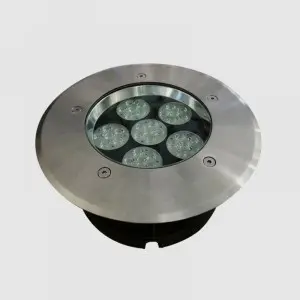 LED Well Landscape Lights 6W Warm White In-ground Landscape Lighting IP67 Waterproof Outdoor 12V-24V Low Voltage Landscape Lighting for Driveway Deck Step Garden Outdoor