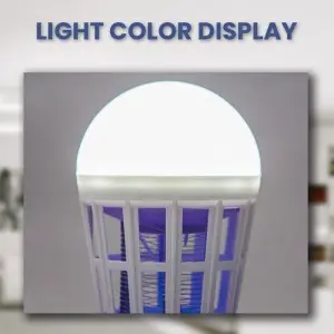 Bug Zapper Light Bulb, 2 in 1 Mosquitoes Killer Lamp Led Electronic Insect & Fly Killer