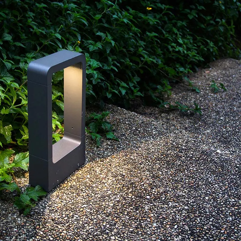 Hot-selling Panel Light - Outdoor Post Light Fixture, LED Column Head Lamp IP55 Waterproof Outdoor Column Lamp Modern Minimalist Post Lamp Lawn Garden Landscape Lamp – Kasem detail pictures