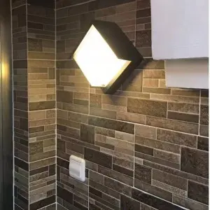 Outdoor Wall Light 12W LED Modern Wall Sconce Lamp Exterior Wall-Mounted Garden Corridor Porch Patio Light Waterproof LED Wall Light Fixture for Outdoor Lighting