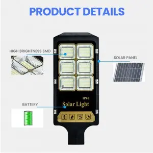 Led Solar Light Ip65 Die Cast Aluminum Street Housing Smart 90w 120w 200w Outdoor Waterproof Lighting and Circuitry Design ROHS