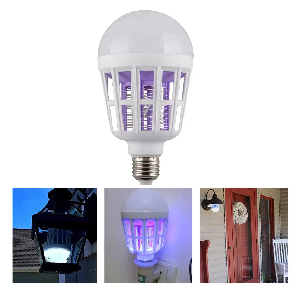 New Delivery for White Wall Lights - Bug Zapper Light Bulb, 2 in 1 Mosquitoes Killer Lamp Led Electronic Insect & Fly Killer – Kasem